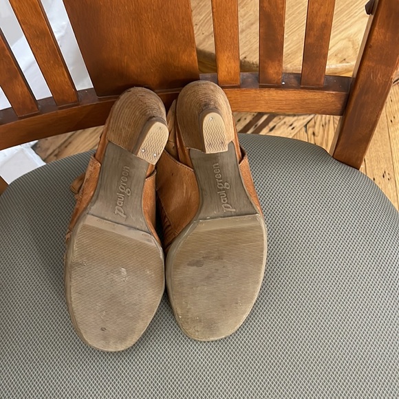 PAUL GREEN Cuoio Brown Cayanne Leather Peep Toe Bootie Boot/ sandal - Picture 10 of 14